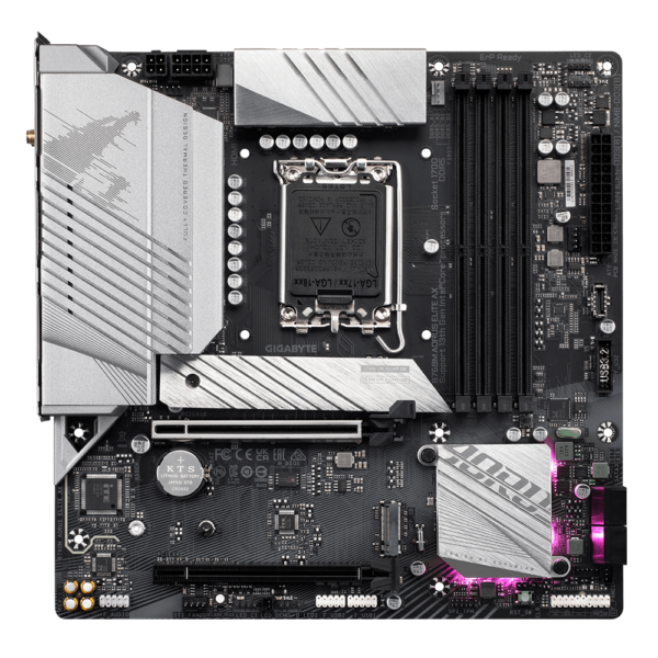 GIGABYTE B760M AORUS ELITE AX LGA1700 MICRO ATX MOTHERBOARD - Image 2